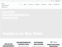 Tablet Screenshot of falconenvironmental.com